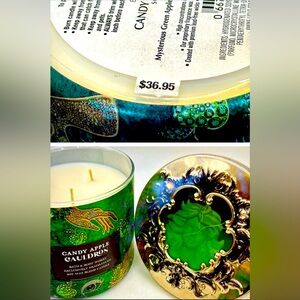🔥BBW BLOWOUT DEAL! COLLECTIBLE 3-WICK CANDLE, CANDY APPLE CAULDRON NWT